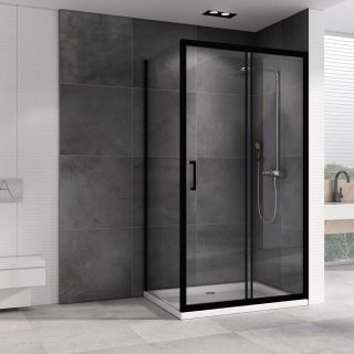 Душевой уголок ABBER Schwarzer Diamant 110x90см чёрный AG30110B-S90B